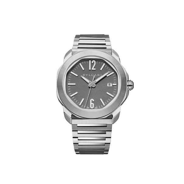 Octo Roma 41 mm, Stainless Steel, Anthracite Dial Octo Bulgari 103740 - 1