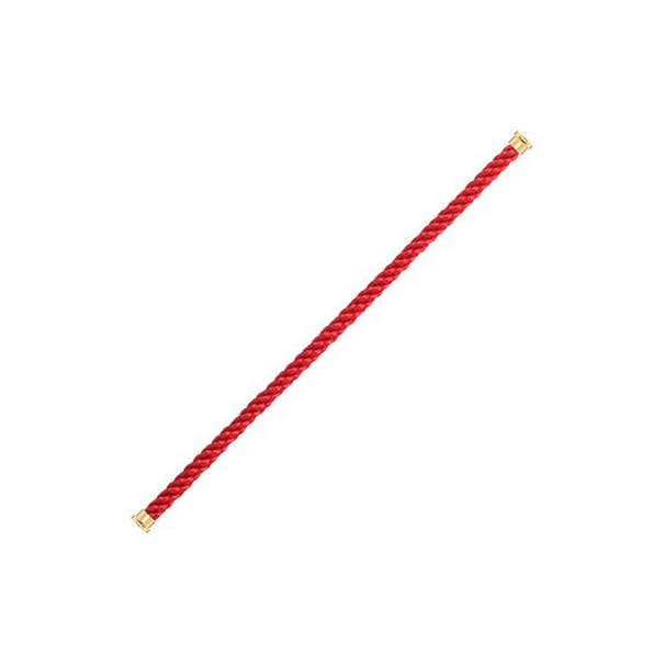 Cable Force 10 in acciaio rosso con chiusura in Oro giallo Force 10 Fred 6B0157-016 - 1